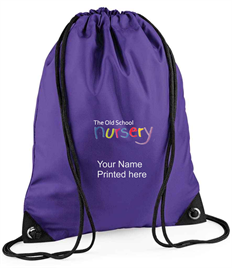 The Old School Nursery Gym Bag Purple