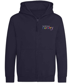 The Old School Nursery Zip Up Hoodie Navy